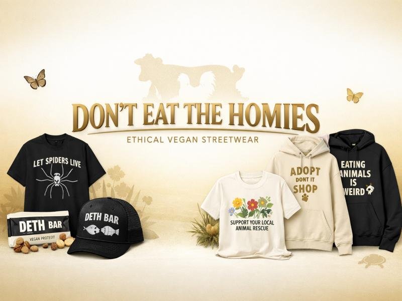 Don’t Eat The Homies Vegan Streetwear. Ethical Hoodies. Graphic Tees. Sustainable Vegan Fashion.